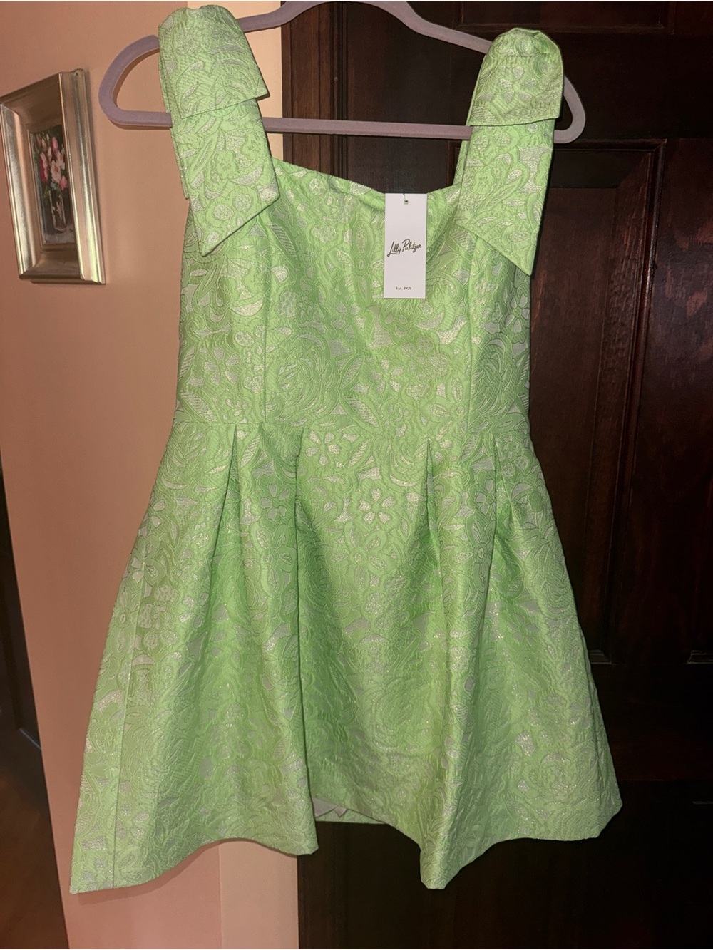 NWT Lilly Pulitzer size 10 Cerese Romper Dress shorts Pistachio Macaron Green